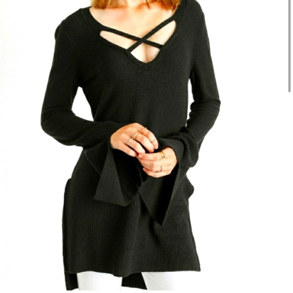 Free People black tunic - medium - Picture 2 of 5